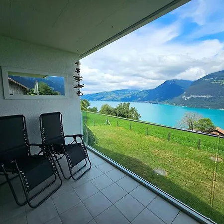 Panoramablick Auf See Und Berge * Krattigen