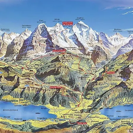 Panoramablick Auf See Und Berge Διαμέρισμα Krattigen