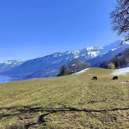Panoramablick Auf See Und Berge Διαμέρισμα